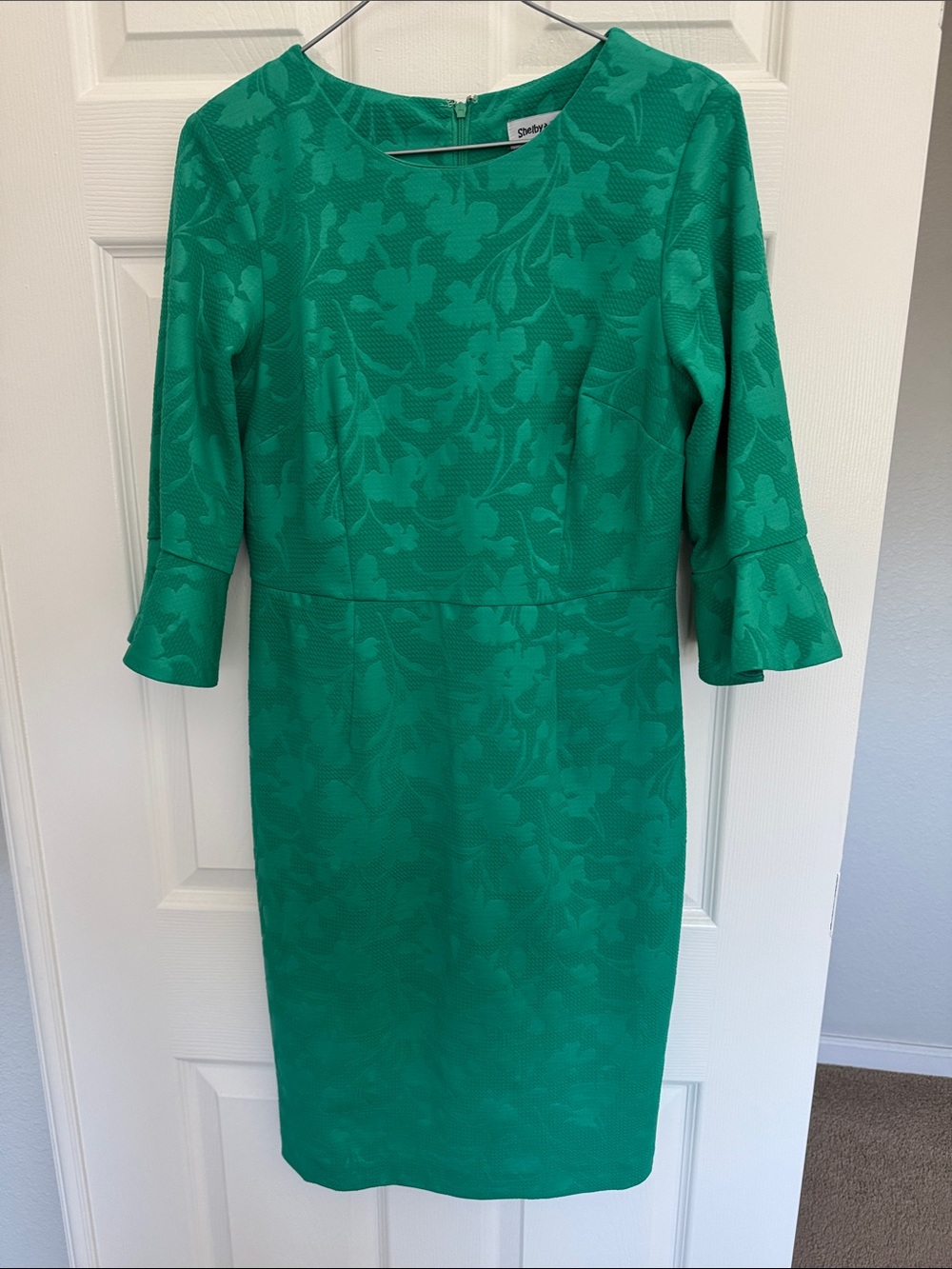 Shelby & Palmer Teal Green Textured Top